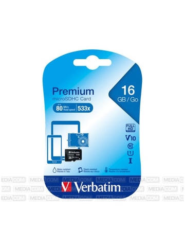 Verbatim Verbatim Premium Class 10 U1 microSDHC 16GB