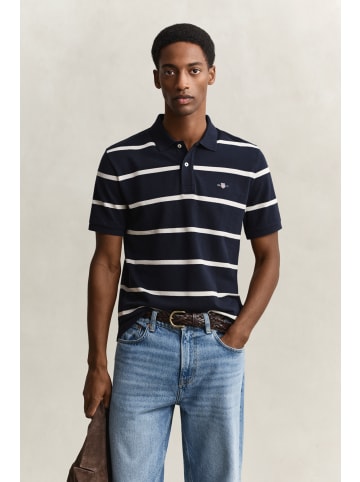 Gant Shirt in marine beige - 0001