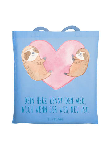 Tasche Trennung von den Eltern mit Spruch in Sky Blue