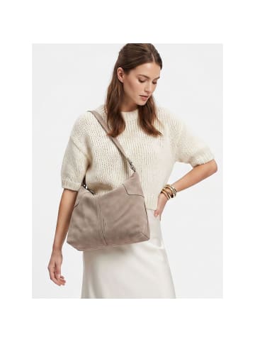 Liebeskind Berlin Mila Schultertasche Leder 37.5 cm neutral grey