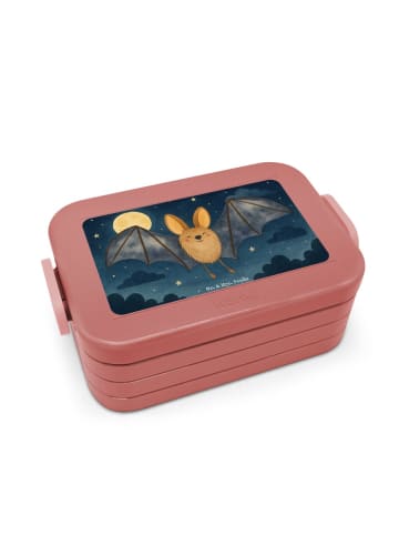 Mr. & Mrs. Panda Bentobox Fledermaus Flügel Design ohne Spruch in Rot Pastell