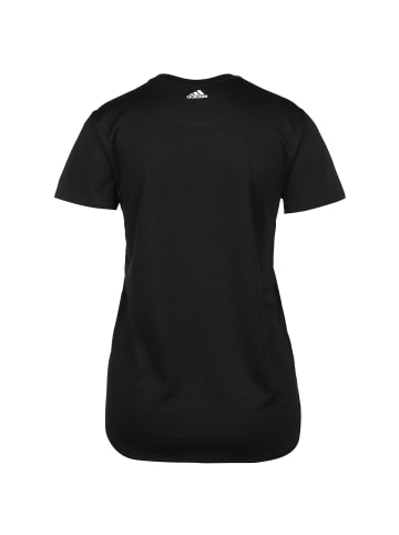 adidas Performance Trainingsshirt 3- Streifen Logo in schwarz / weiß