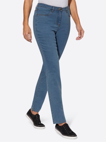 Sieh an! Thermo-Jeans in blue-bleached