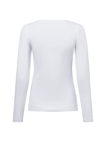 Langarmshirt in weiß