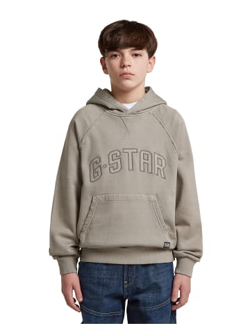 G-Star Raw Boys Basic Coll Hooded Sweatshirt grey alloy