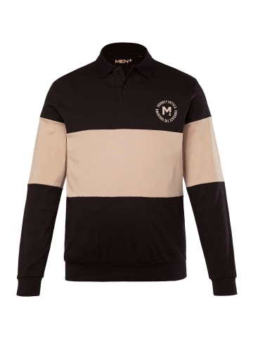 Men Plus Poloshirt in schwarz