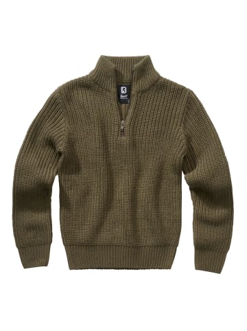 Brandit Brandit Gestrickter Rundhalsausschnitt in olive