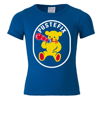 Logoshirt T-Shirt Pustefix in blau