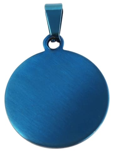 Adeliás Unisex Anhänger aus Edelstahl in blau