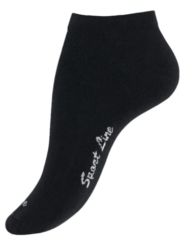 Cotton Prime® Sneaker Socken 8 Paar original SPORT LINERS in Schwarz