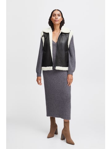 b. young BYASANNE WAISTCOAT - SHERLING Loose fit in Black