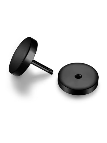 True Rebels Ohrstecker aus Edelstahl in schwarz