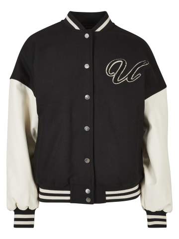 Urban Classics College Jacket in black/palewhite