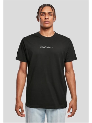 Mister Tee T-Shirt "I Don't Give A Tee" in Schwarz