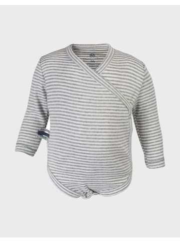 OrganicEra Baby Wickel-Langarmbody in Grey Melange