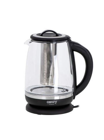 camry CR 1290 Wasserkocher mit Teesieb, 2 L - 2200 W, 360° drehbar in Schwarz
