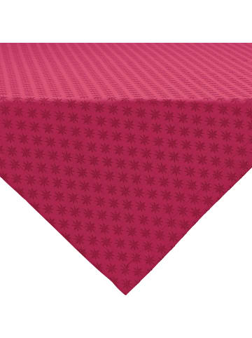 Erwin Müller Jacquard, Baumwollmischung Mitteldecke Denia in rot