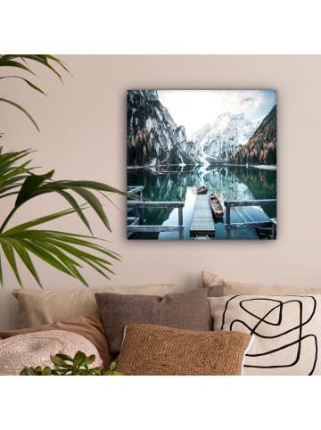 MuchoWow Leinwand Bilder Bergsee