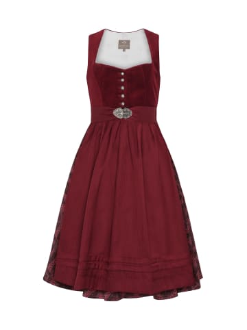 Berwin Dirndl mit Samt-Oberteil und bedrucktem Rock