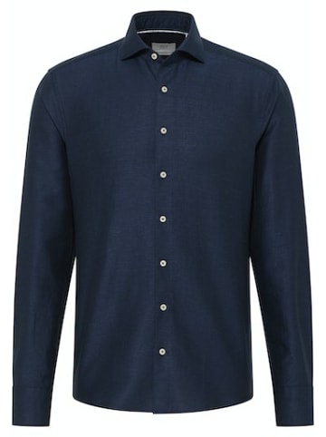Eterna Langarm Business Hemd für Herren in blau