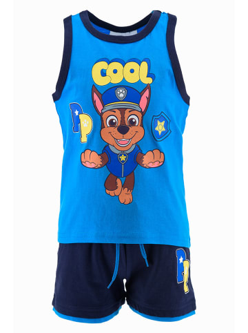 Paw Patrol 2tlg. Outfit: Sommer-Set Tank Top und Shorts Chase in Blau