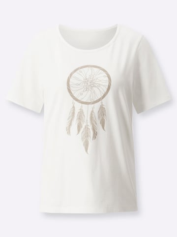 Sieh an! Kurzarm-Shirt in ecru-sesam