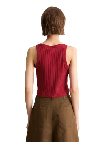 Marc O'Polo DENIM Ripp-Top slim cropped in Vivid Cherry