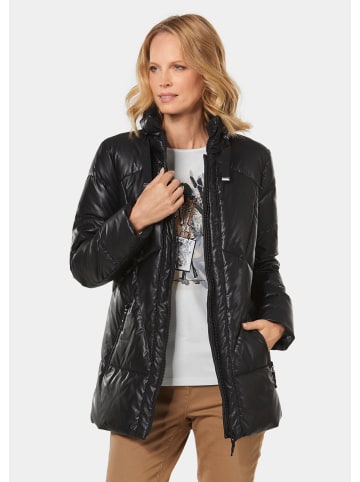 GOLDNER Steppjacke Steppjacke in Lederoptik in schwarz