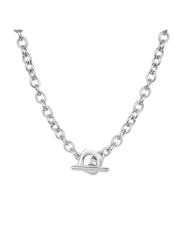 Lulu & Jane Halskette T-Bar aus Messing in silber