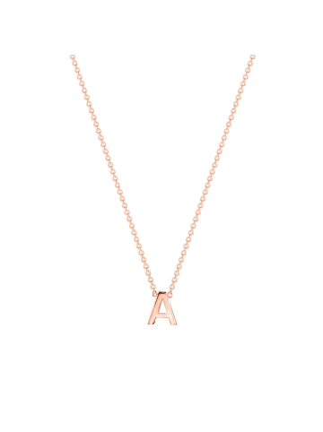 Lucardi 375 Gold Halskette "Buchstabe A" Buchstabe