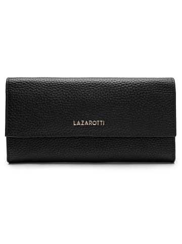 Lazarotti Bologna Leather Geldbörse Leder 19 cm in black
