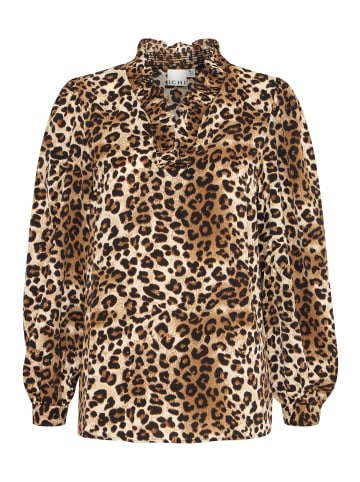 ICHI IXNAINA LS regular fit in Natural LEO Print