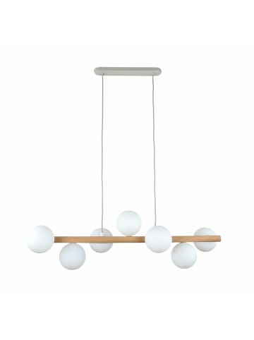 Licht-Erlebnisse Pendelleuchte (B)28 x (L)90 x (T)125 cm in Holz hell WeißHolz hell Weiß