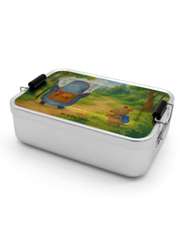 Mr. & Mrs. Panda Brotdose Pinguin & Maus Wanderer Design ohne Sp... in Weiß