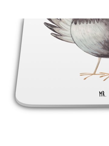 Mr. & Mrs. Panda Tassenuntersetzer Rabe Sombrero ohne Spruch in Weiß