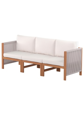 home24 Loungeset Bayton 3-teilig Kombi B in Beige / Braun