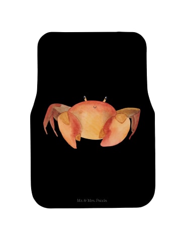 Mr. & Mrs. Panda Auto-Fußmatte Sternzeichen Krebs ohne Spruch in Schwarz