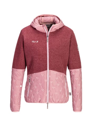 First B Fleecejacke in pale/bordeaux