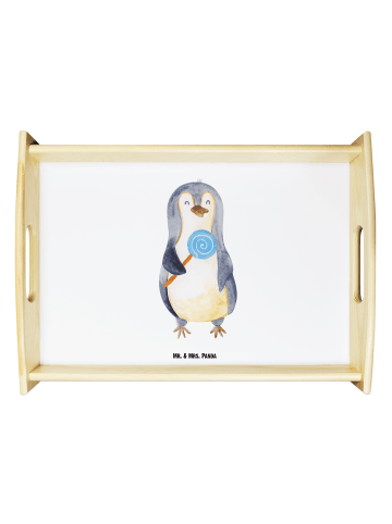Mr. & Mrs. Panda Küchentablett Pinguin Lolli ohne Spruch in Weiß