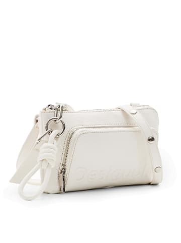 Desigual Half Logo 24 Lisa - Umhängetasche 20 cm (white) in weiß