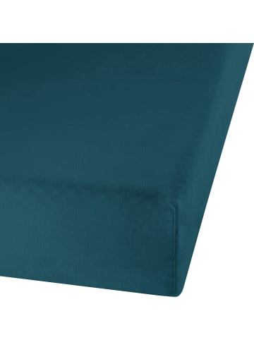 Erwin Müller Biber Spannbettlaken Garmisch in petrol