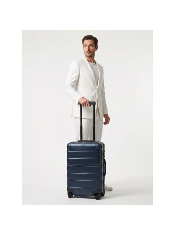 Redolz Pro Aluminium 4-Rollen Kabinentrolley S Aluminium 55 cm deep blue