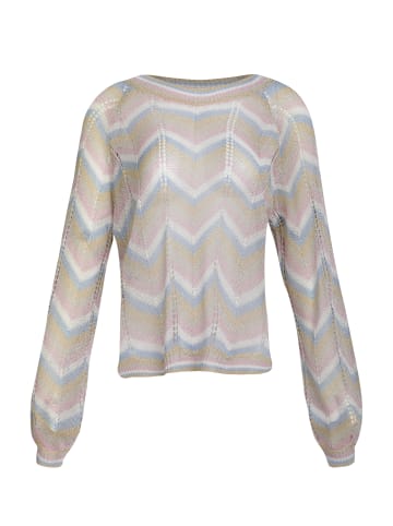 myMo at night Damen Pullover in Multicolor Gestreift