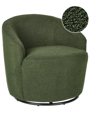 Beliani Sessel DAVIK in Grün/Schwarz - (W) 62 x (H) 67 x (L) 63 cm