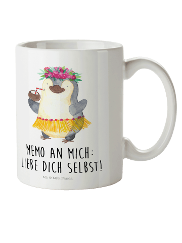 Mr. & Mrs. Panda Kindertasse Pinguin Kokosnuss mit Spruch in Weiß