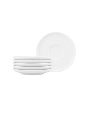Seltmann Weiden 6er Set Kombi-Untertassen Sento Home in Weiß ø 16,2 cm in weiß
