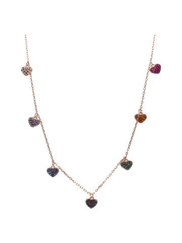 Smart Jewel Collier Mit Herz Und Zirkonia in Mehrfarbig