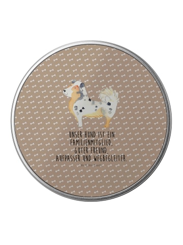 Mr. & Mrs. Panda Blechdose Hund Australien Shepherd mit Spruch in Hundeglück