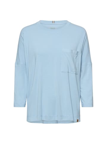 Camel Active T-Shirt mit 3/4-Ärmeln in Hellblau