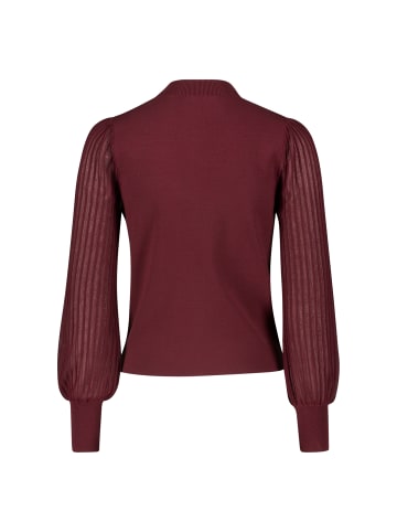 Zero Strickpullover mit transparenten Ärmeln in Mystic Berry